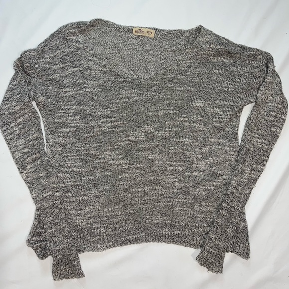 Holister knit v neck sweater grey - Picture 1 of 3